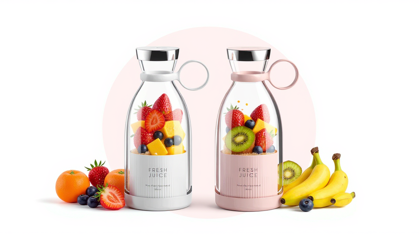 On-The-Go Compact Electric Blender Bottle – Fresh Juice Maker
