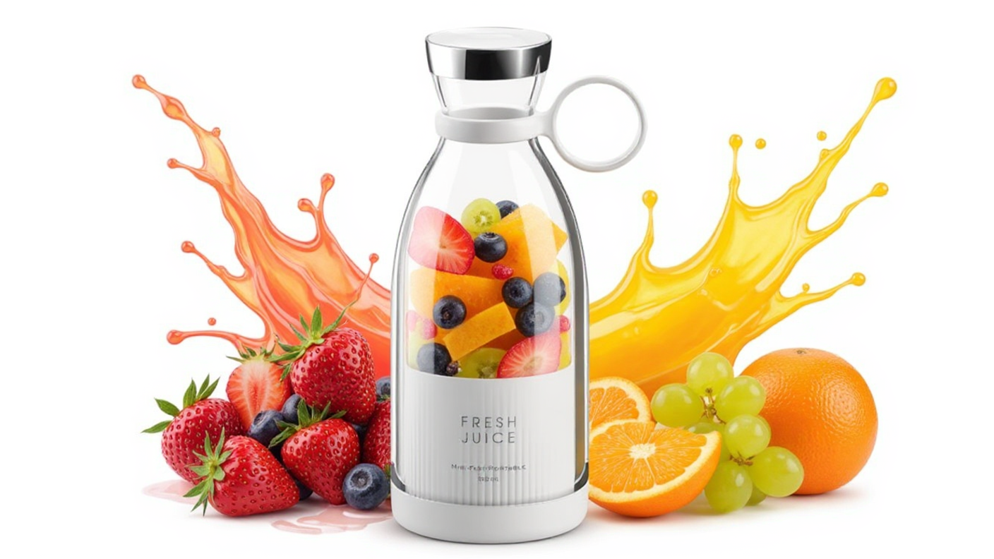 On-The-Go Compact Electric Blender Bottle – Fresh Juice Maker