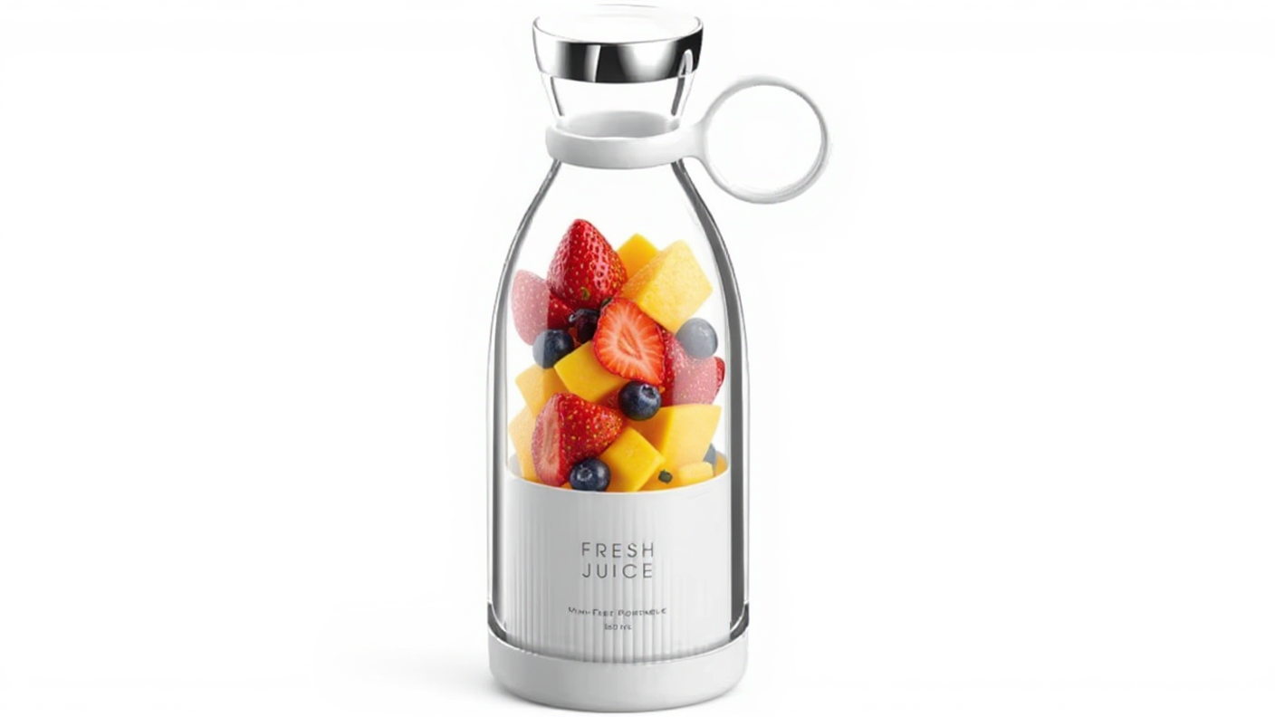 On-The-Go Compact Electric Blender Bottle – Fresh Juice Maker