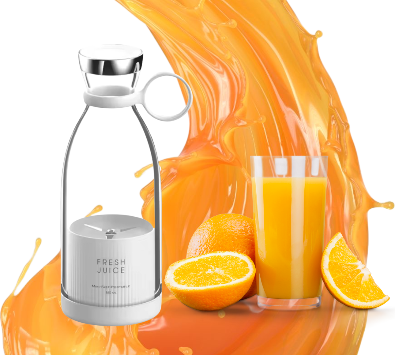 On-The-Go Compact Electric Blender Bottle – Fresh Juice Maker