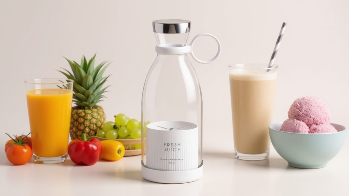 On-The-Go Compact Electric Blender Bottle – Fresh Juice Maker