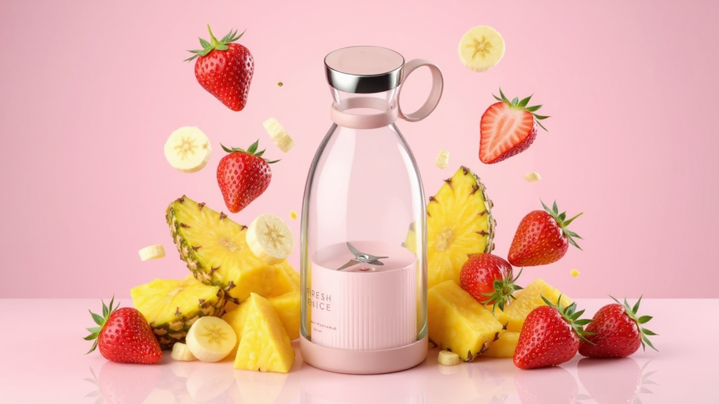 On-The-Go Compact Electric Blender Bottle – Fresh Juice Maker